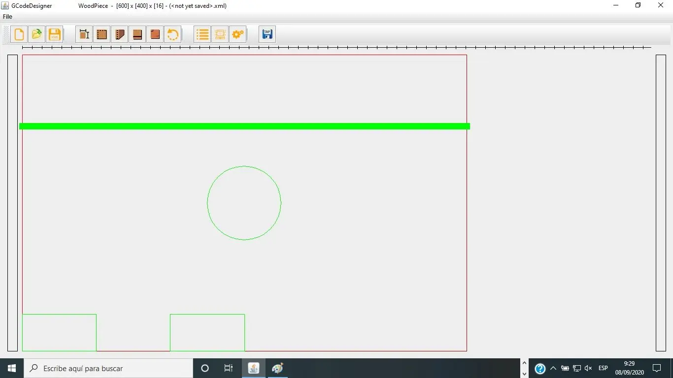 Editor de piezas en GCodeDesigner